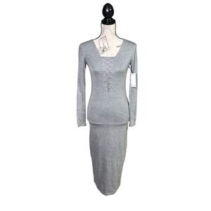 New Dex S Bodycon Long Sleeve Dress